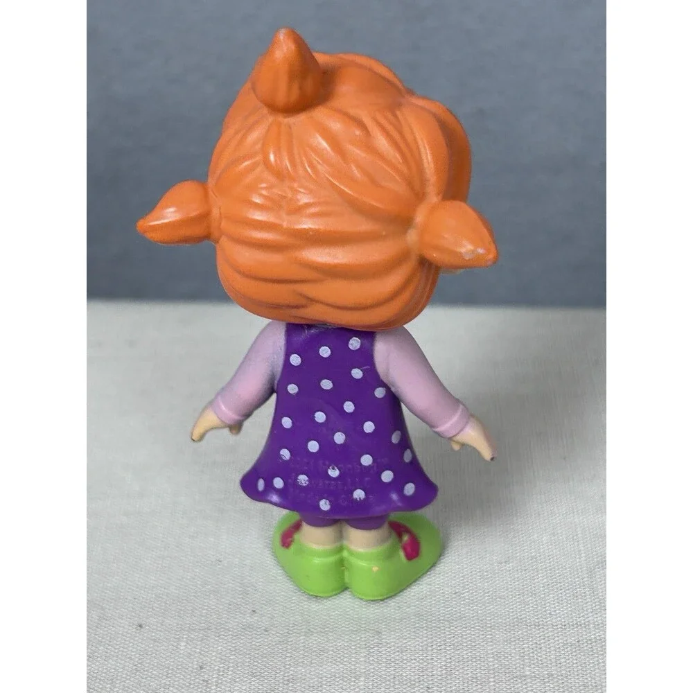 Jazwares Moonbug Cocomelon Yoyo Girl Figure Purple Polka Dot Dress posable 3